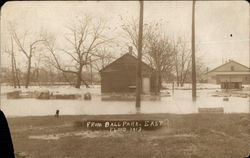 From Ball Park East - Flooded Disasters Postcard Postcard