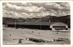 Regimental Drill Hall, Camp Scott, Farragut Athol, ID Postcard Postcard