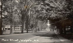 Main Street Walpole, NH Postcard Postcard