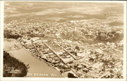 Aerial View of Mt. Vernon Mount Vernon, WA Postcard Postcard