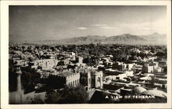 Bird's Eye View of City Postcard