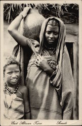 Woman and Child in Traditional Dress Postcard