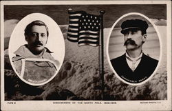 Dr. F. H. Cook and Commander Peary Postcard