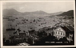View of Harbour Hong Kong, Hong Kong China Postcard Postcard