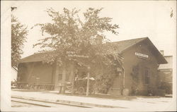 Train Depot Postcard