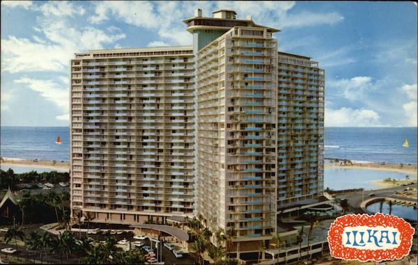Ilikai Hotel on Waikiki Yacht Harbor Honolulu Hawaii