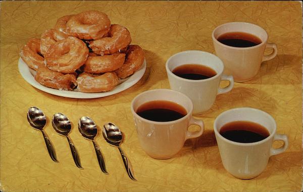 Cups of Coffee and Donuts Advertising