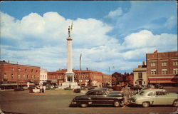 Public Square Angola, IN Postcard Postcard