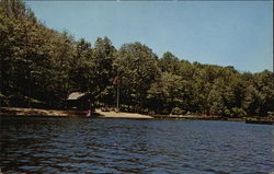 Water Front Masonic Camp - Lake Kanawauke Bear Mountain, NY Postcard Postcard