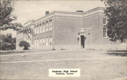 Peabody High School Kansas Postcard Postcard