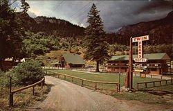 Twin Peaks Motel Ouray, CO Postcard Postcard