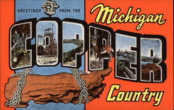 Greetings from the Michigan Copper Country Postcard