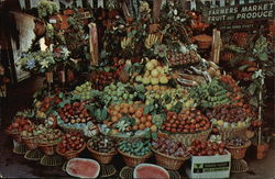 Produce at Farmers Market Postcard