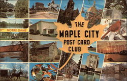 The Maple City Post Card Club Elkhart, IN Postcard Postcard