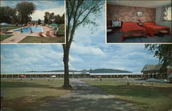 Various Views of Cadillac Motel St. Albans, VT Postcard Postcard