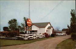 Valley-Vu Motel Stockton, IL Postcard Postcard