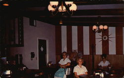 Colonial Room in Scottys City Drug Store Postcard