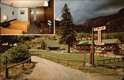 Twin Peaks Motel Ouray, CO Postcard Postcard