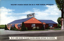 Walter's Ranch House Postcard