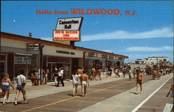 Boardwalk and Convention Hall Wildwood, NJ Postcard Postcard