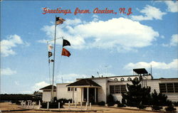 View of Yacht Club Avalon, NJ Postcard Postcard