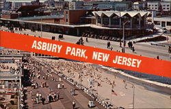 Views of Asbury Park New Jersey Postcard Postcard