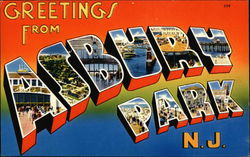 Greetings from Asbury Park, New Jersey Postcard