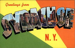 Greetings from Syracuse New York Postcard Postcard