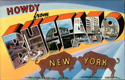 Howdy from Buffalo Postcard