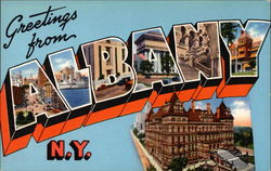 Greetings from Albany New York Postcard Postcard