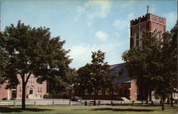 St. Leo's Church and School Leominster, MA Postcard Postcard