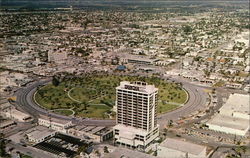 Aerial View of Young Circle Looking North Postcard