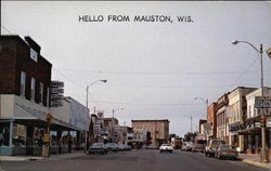 Hello from Mauston, Wisconsin Postcard Postcard