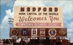 Mink Capital of the World Welcomes You Medford, WI Postcard Postcard