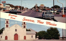 Views of Socorro, Mexico Postcard