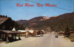 Main Street Red River, NM Postcard Postcard