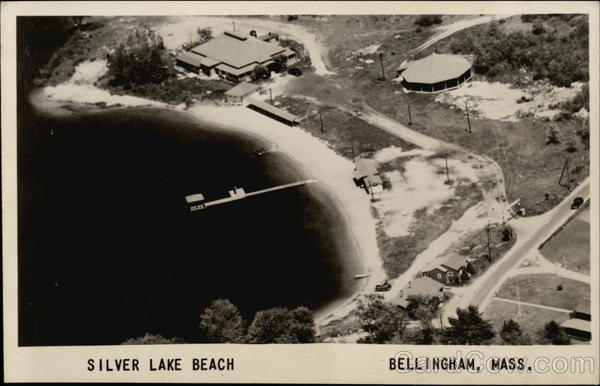 View of Silver Lake Beach Bellingham Massachusetts