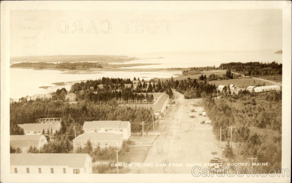 Carlow Island Dam from Waite Street Quoddy Maine