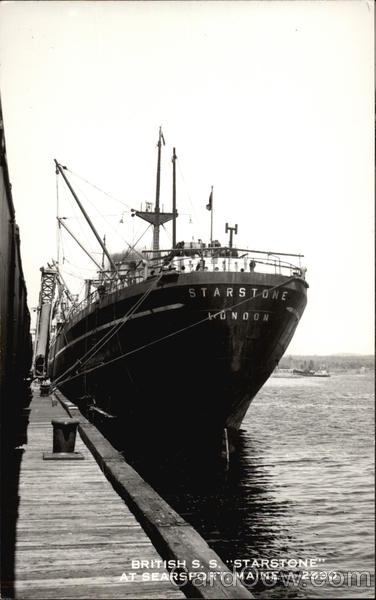 British S.S. Starstone at Searsport Maine