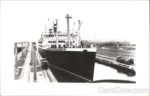 Large Boat at Dock Steamers