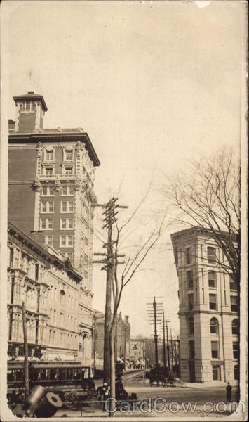 View Down Street Binghamton New York