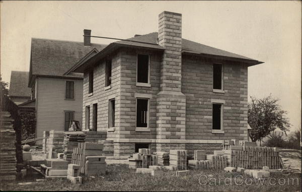 H.E. Saylor's Home - during construction Endicott New York