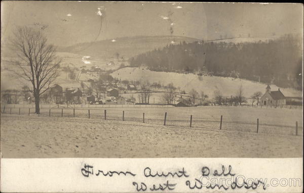 Winter Scene West Windsor New York