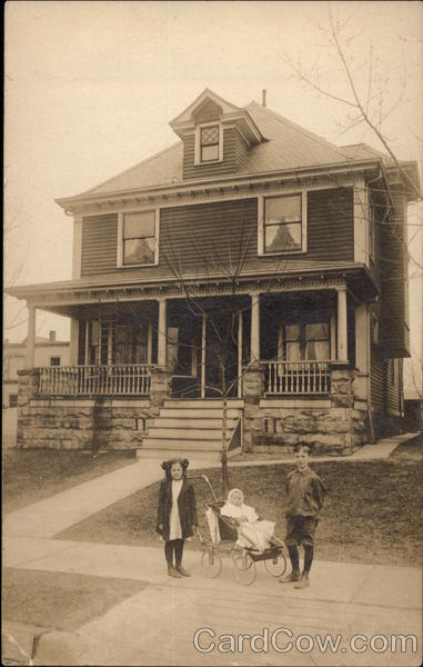 Children In Front of Home Windsor New York