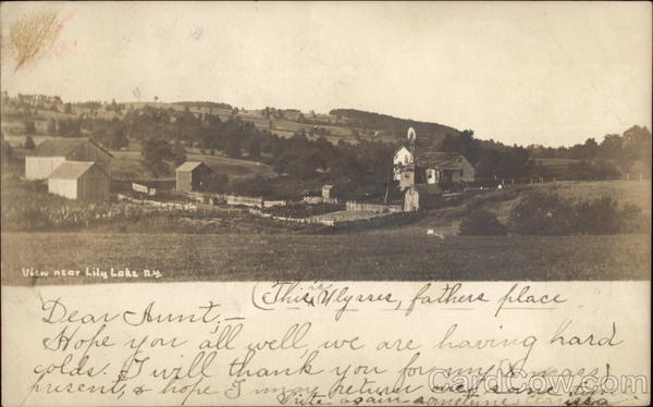 View of Town and Fields, Lily Lake Fenton New York