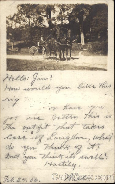 Horses and Buggy Kirkwood New York