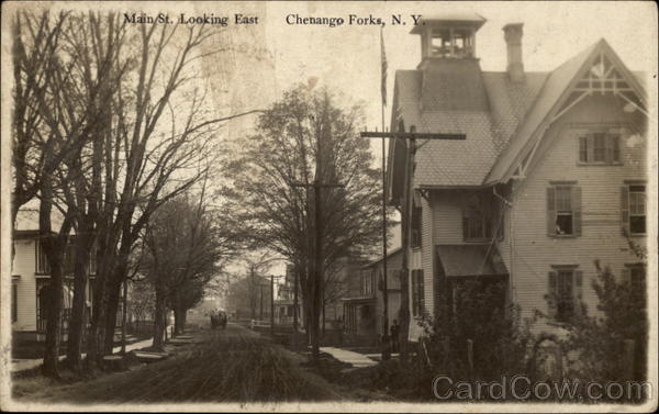 Main Street Looking East Chenango Forks New York