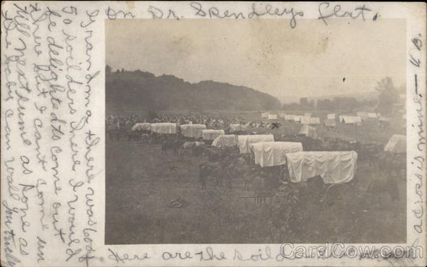 Soldiers Camping on Dr. Spendley's Flat Chenango Forks New York