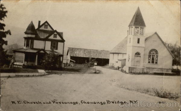 M. E. Church and Parsonage Chenango Bridge New York
