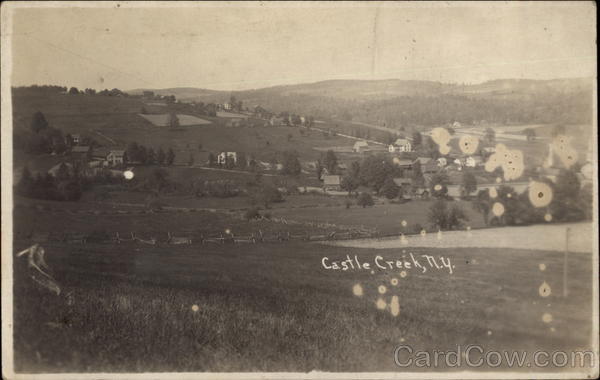 View of Town and Countryside Castle Creek New York